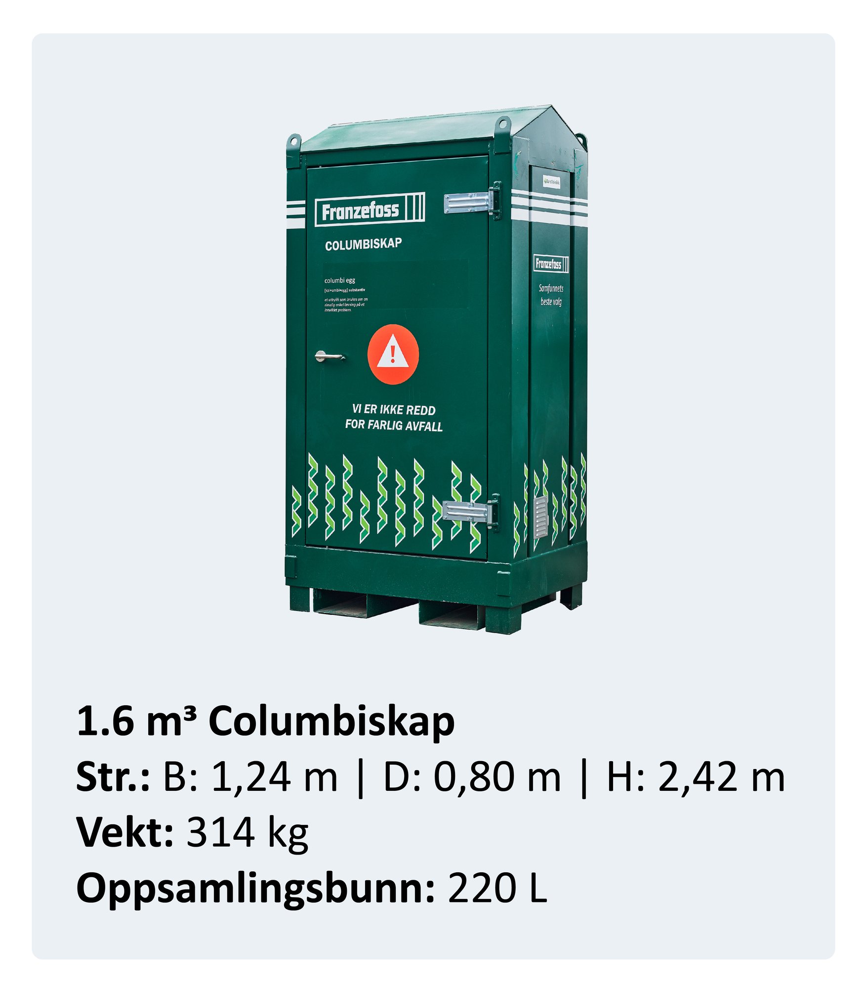 Bildekort 1,6m3 Bildekort 1,6m3
