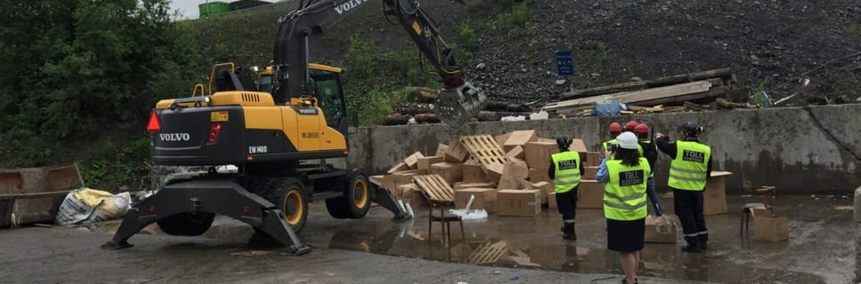 Franzefoss destruerte beslaglagte varer