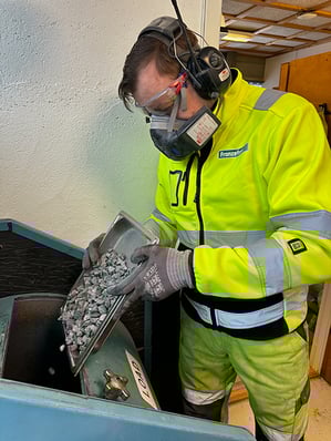 Nikolay Ivakhnov Laborant hos Franzefoss Pukk