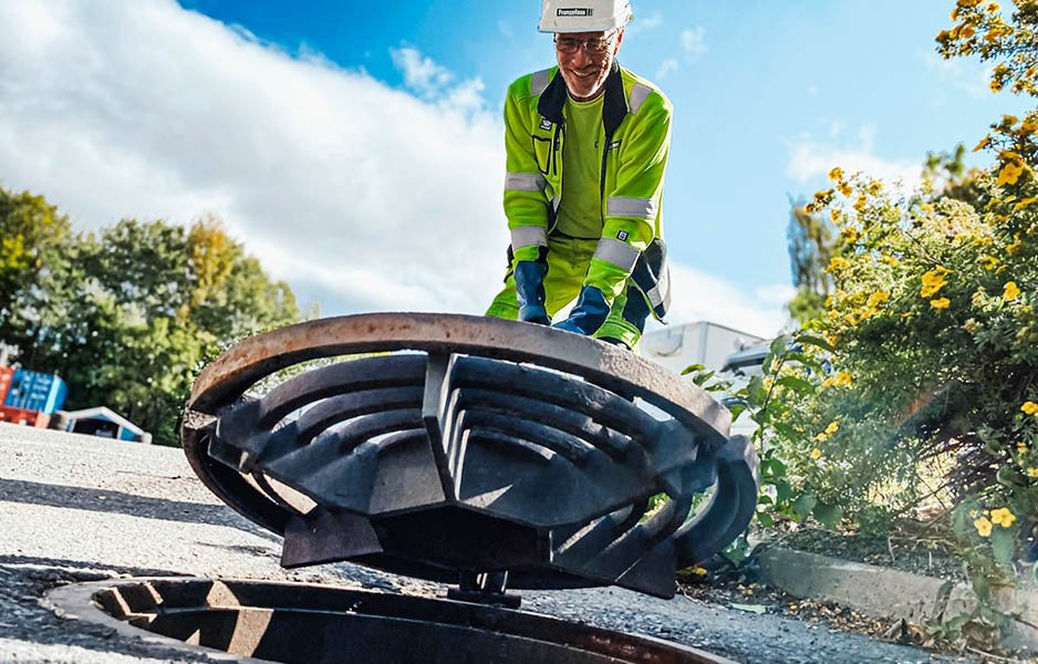 tømming av overvannskum og sandfang