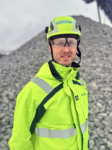 Erik Finboe Skogrand, salgsansvarlig i Franzefoss Pukk