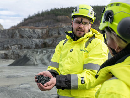 Franzefoss forvalter og produserer pukk, grus og ombruksmasser 